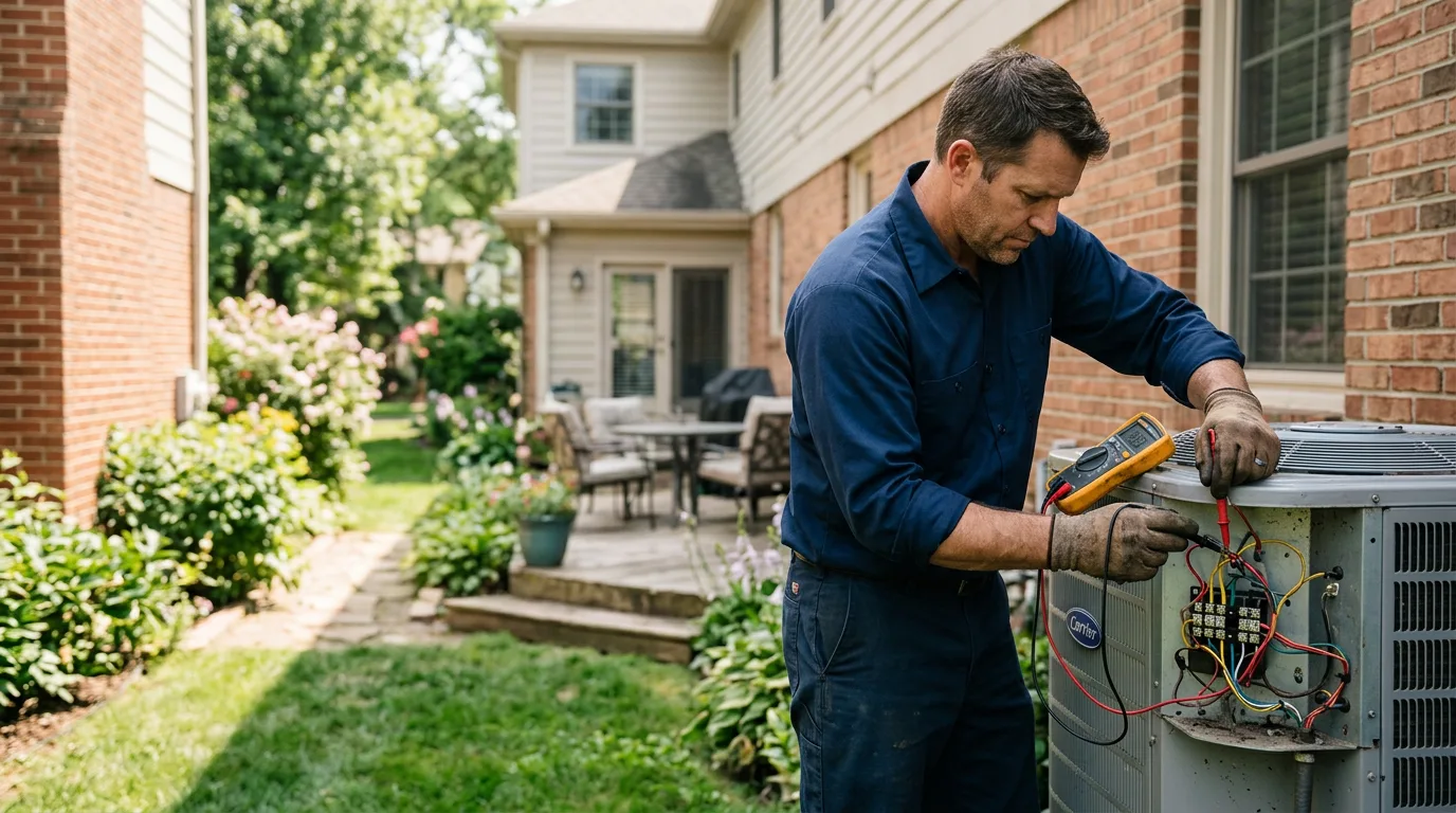 HVAC technician working near Foster, OK